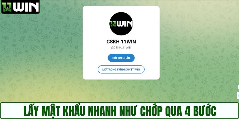 Lấy mật khẩu nhanh như chớp qua 4 bước