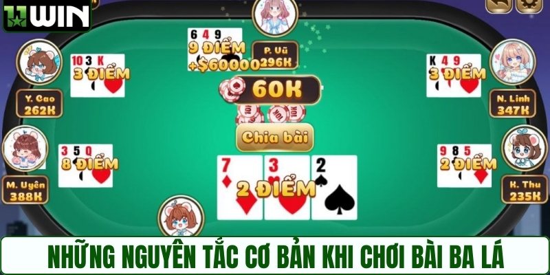 Những nguyên tắc cơ bản khi chơi bài ba lá